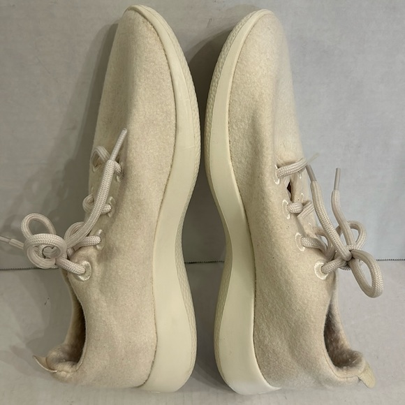 Allbirds Wool Runners Cream with White Soles Women's Running Shoes Sz 8 - Picture 5 of 8
